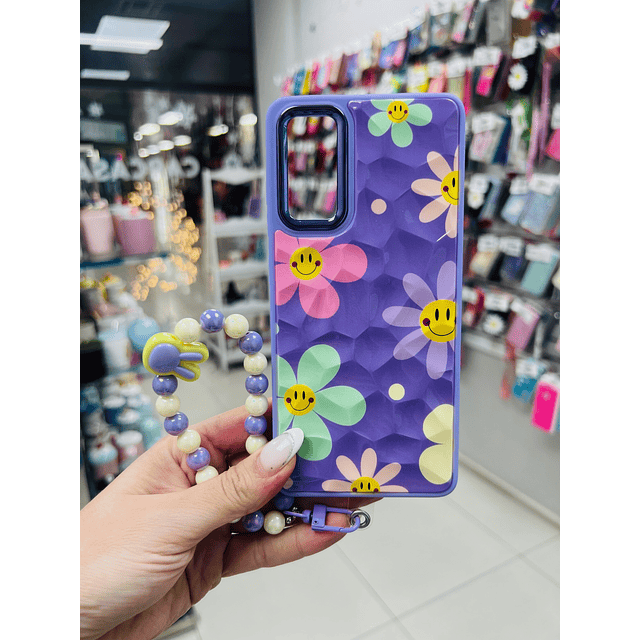 Carcasa flores morada Strap Samsung S20Fe