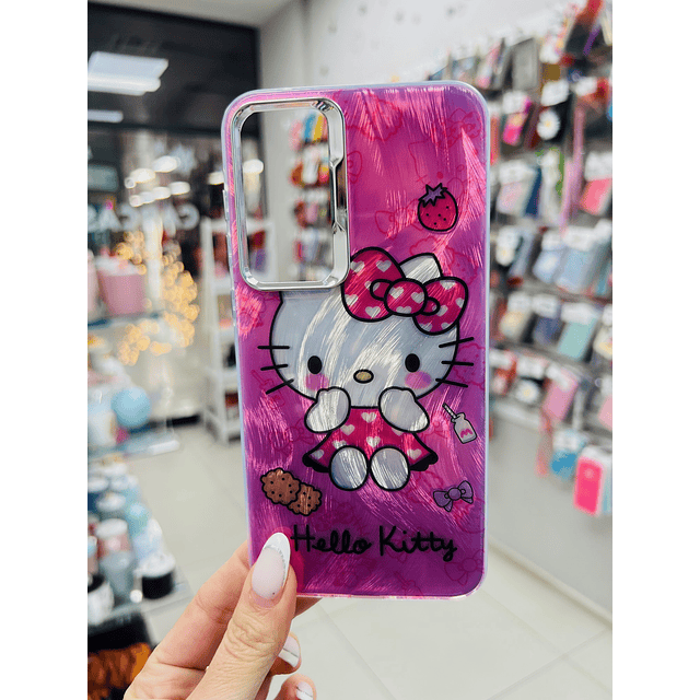 Carcasa Hello Kitty metalizada Samsung A35