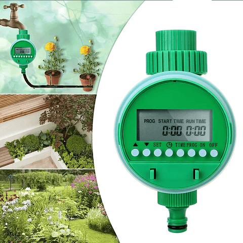 Temporizador de riego automático, dispositivo de Control de agua de jardín, controlador de válvula inteligente, pantalla LCD, clocador de riego electrónico