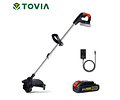 Cortacésped eléctrico T TOVIA, cortadora de césped inalámbrica de 21V, cortador ajustable de longitud, herramientas de jardín compatibles con batería Makita de 18V