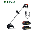 Cortacésped eléctrico T TOVIA, cortadora de césped inalámbrica de 21V, cortador ajustable de longitud, herramientas de jardín compatibles con batería Makita de 18V
