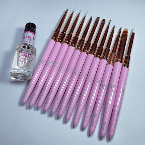 COLECCION COMPLETA PINCELES BELUCCI NAILS
