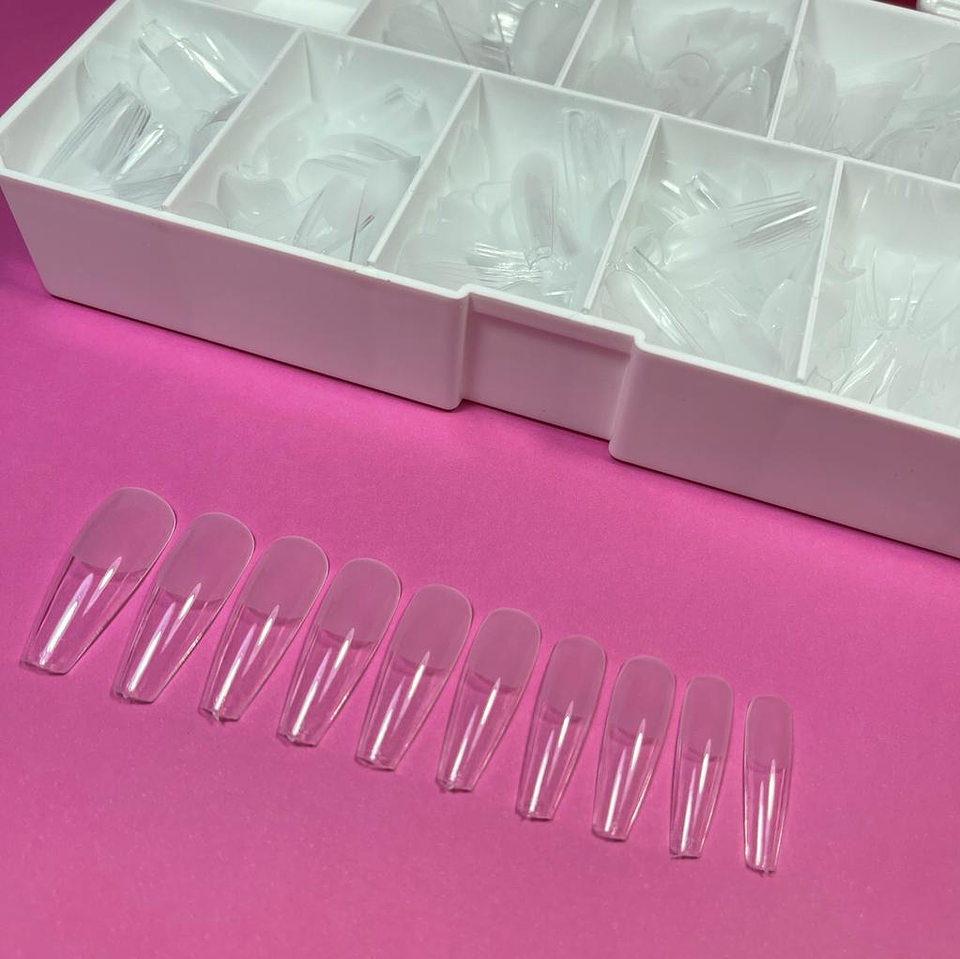 COFFIN EXTRA LARGE- BELUCCI TIPS- TIPS SOFT GEL 1