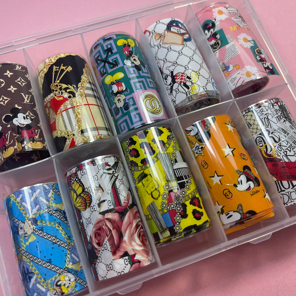 Foil 10 rollitos MICKEY 1