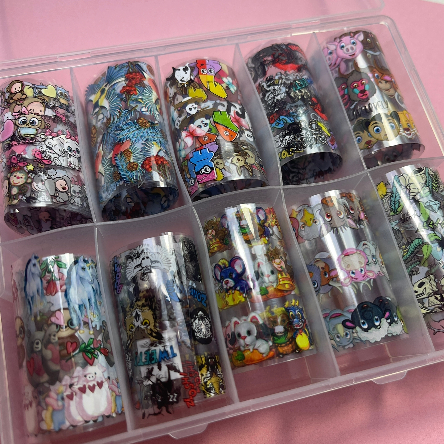 Foil 10 rollitos ANIMALES 1