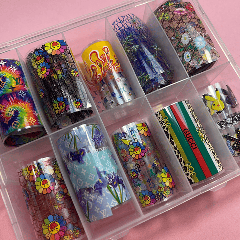 Foil 10 rollitos PSICODELICO