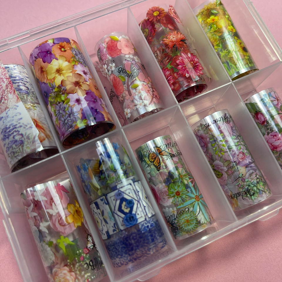 Foil 10 rollitos FLORES 02 1