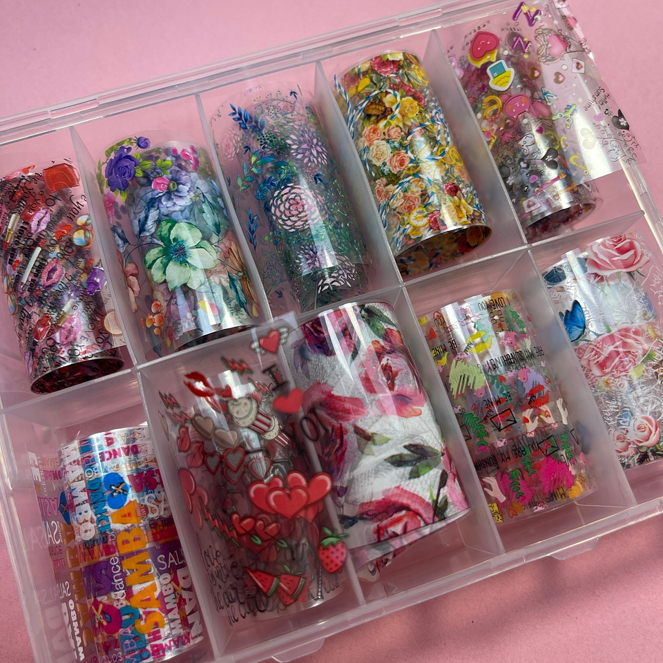 Foil 10 rollitos FLORES 01 1