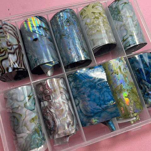 Foil 10 rollitos MARMOL 03