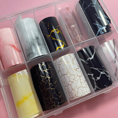 Foil 10 rollitos MARMOL 01
