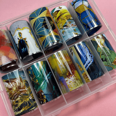 Foil 10 rollitos MARMOL 05