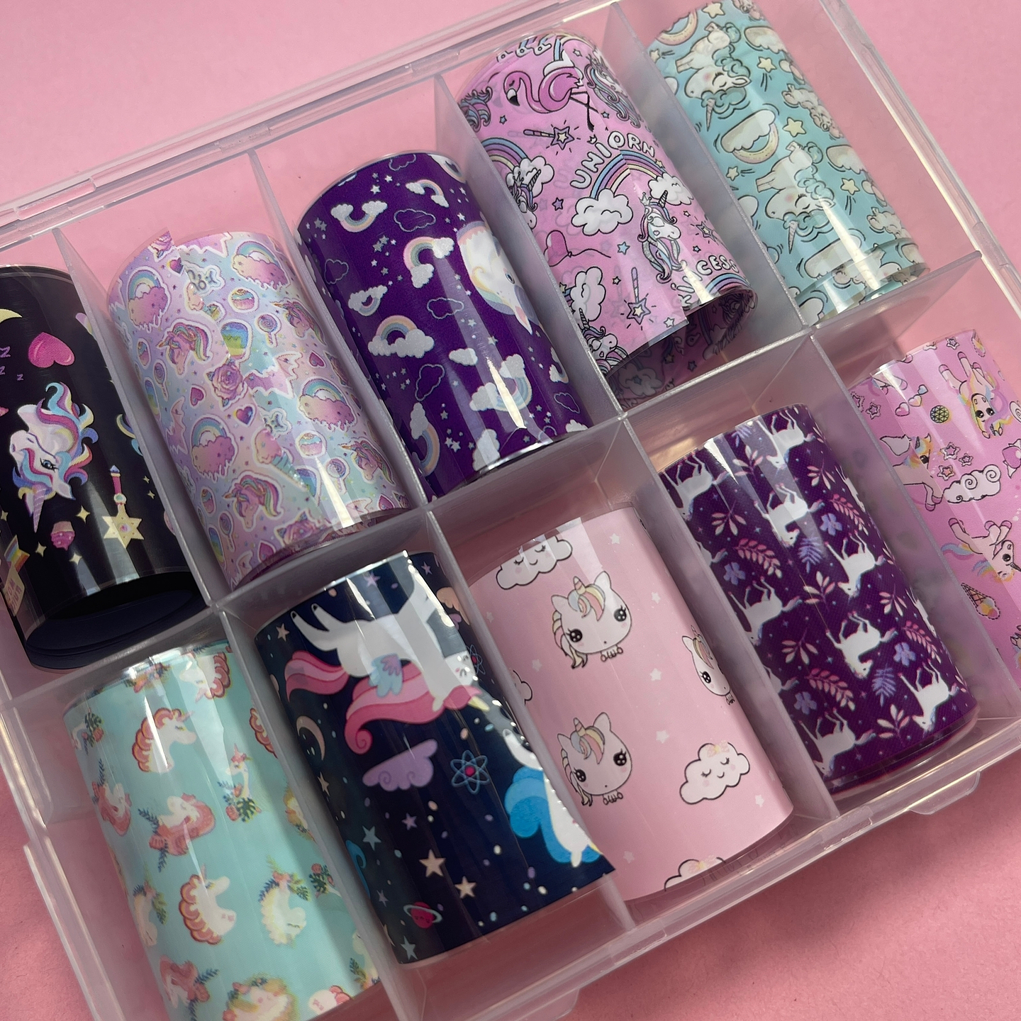 Foil 10 rollitos UNICORNIOS 1