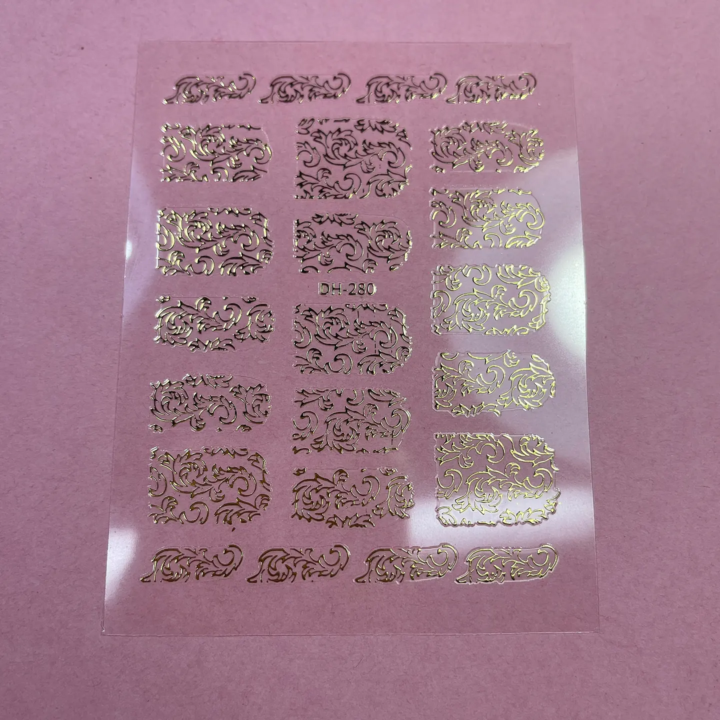 STICKER FLORES DORADAS 09 1