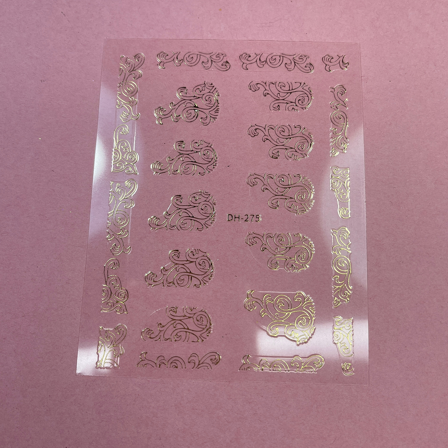 STICKERS FLORES DORADAS 04 1