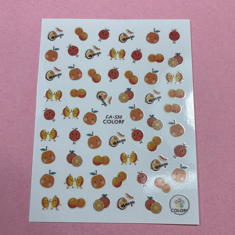 STICKERS NARANJA
