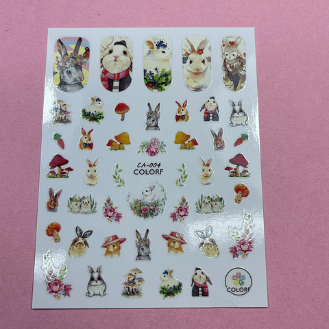 STICKERS CONEJITOS 01