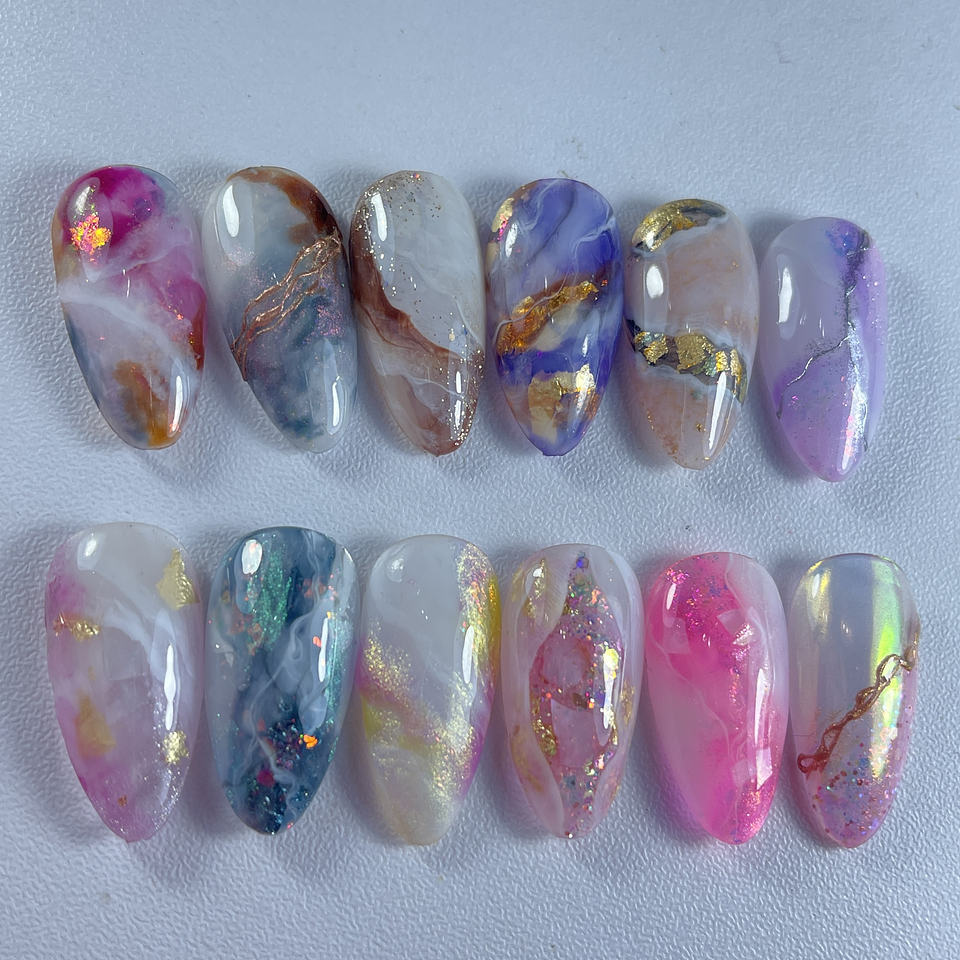 NAIL ART MARMOL - curso online 1