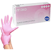 Guantes de nitrilo rosados 
