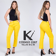 Jeans KJ 2267 recto amarillo