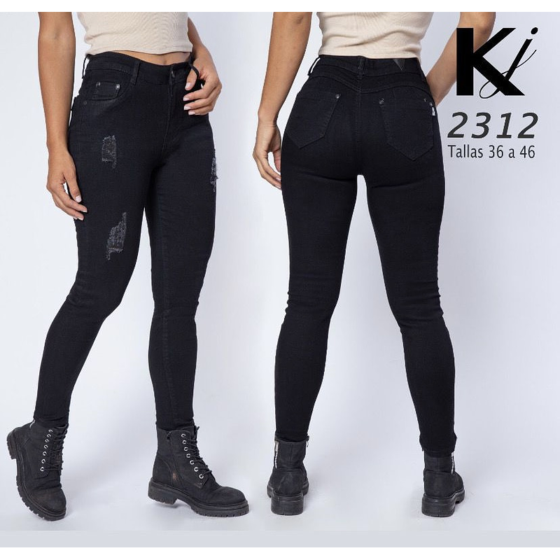 Jeans KJ 2312 negro calce Perfecto 