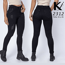 Jeans KJ 2312 negro calce Perfecto 