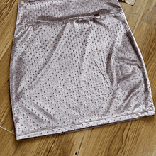 Minifalda Velvet palo rosa minitachas