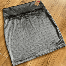 Minifalda Velvet gris minitachas 