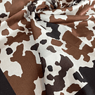 Pañuelo seda 70*70 cms tonos café animal print