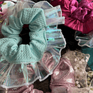 Mini rumbas scrunchies  variedad de diseños y colores