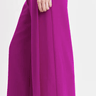 Pantalón palazzo magenta abertura en la pierna con bolsillos 