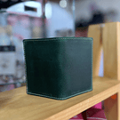 Tarjetero cuero verde esmeralda 1