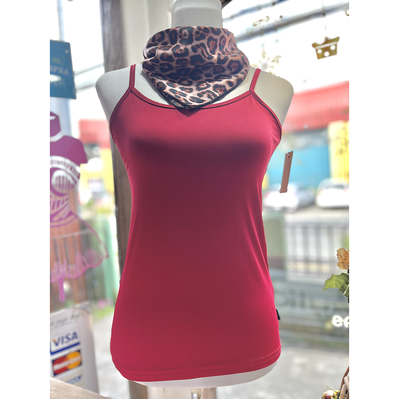 Polera basica pabilo rojo italiano