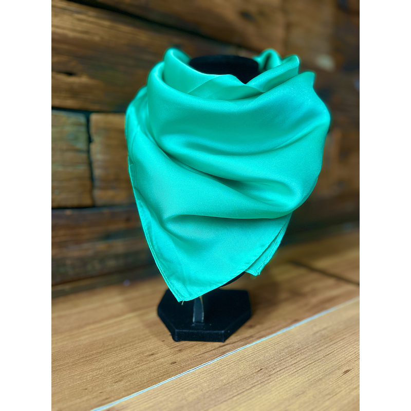 Pañuelo seda 70*70 cms verde esmeralda