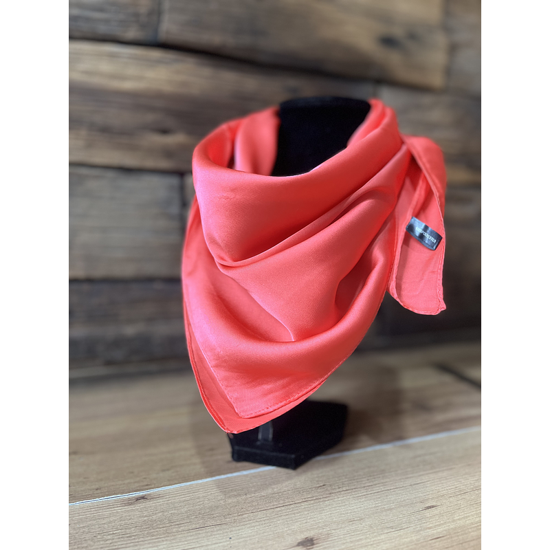 Pañuelo seda 70*70 cms coral