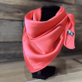 Pañuelo seda 70*70 cms coral