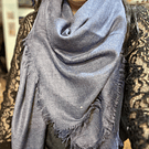 Pañuelo viscosa hilo 140*140 cms azul jeans 