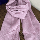 Pañuelo viscosa hilo 70*180 cms  lila flecos