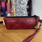 Estuche cartera ecocuero con asa desmontable