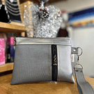 Estuche Scarlett ecocuero plano 2 cierres y asa variedad de colores