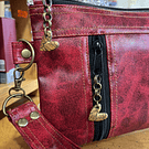 Estuche Scarlett ecocuero plano 2 cierres y asa variedad de colores