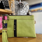 Estuche Scarlett ecocuero plano 2 cierres y asa variedad de colores