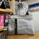 Estuche Scarlett ecocuero plano 2 cierres y asa variedad de colores