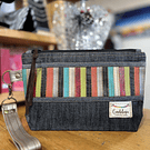 Estuche XL fibras ecocuero con fuelle y asa desmontable