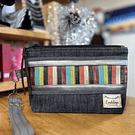 Estuche XL fibras ecocuero con fuelle y asa desmontable