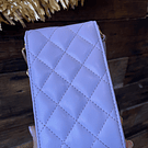 Porta celular tarjetero Lilas lila texturado