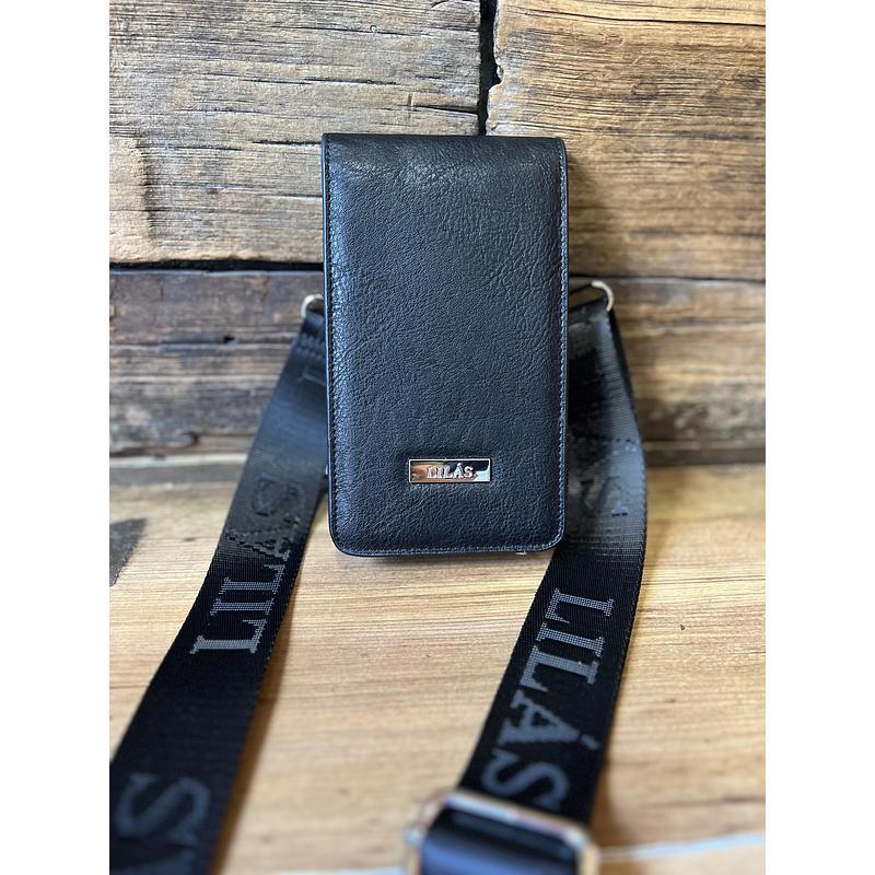 Porta celular tarjetero Lilas negro