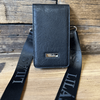 Porta celular tarjetero Lilas negro