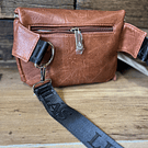 Riñonera Lilas camel 2 cierres