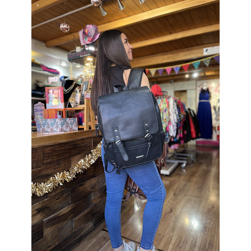 Mochila Lilas unisex negro