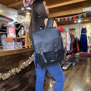 Mochila Lilas unisex negro